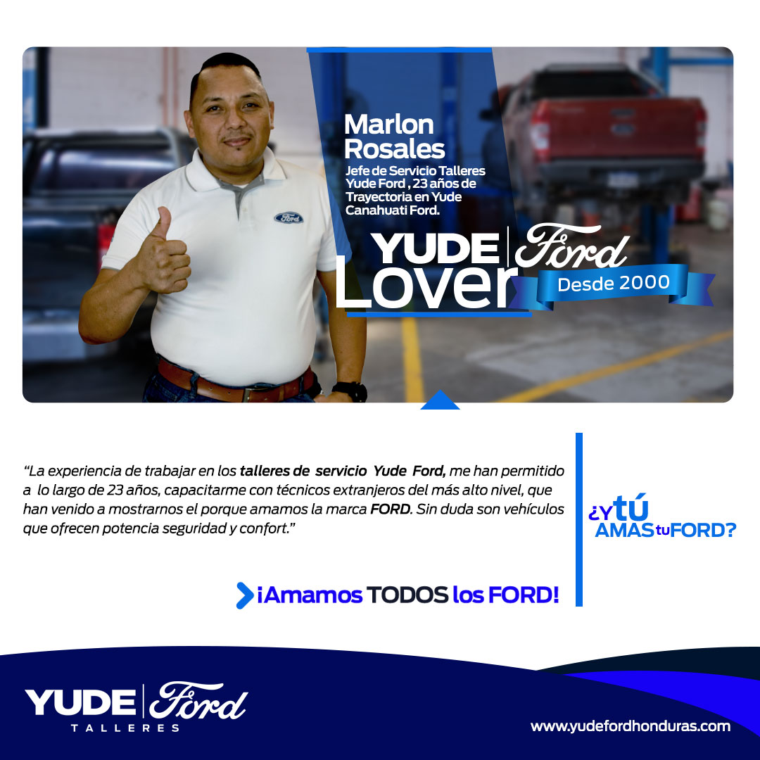 Yude Ford Lovers - Marlon Rosales - Jefe de servicio