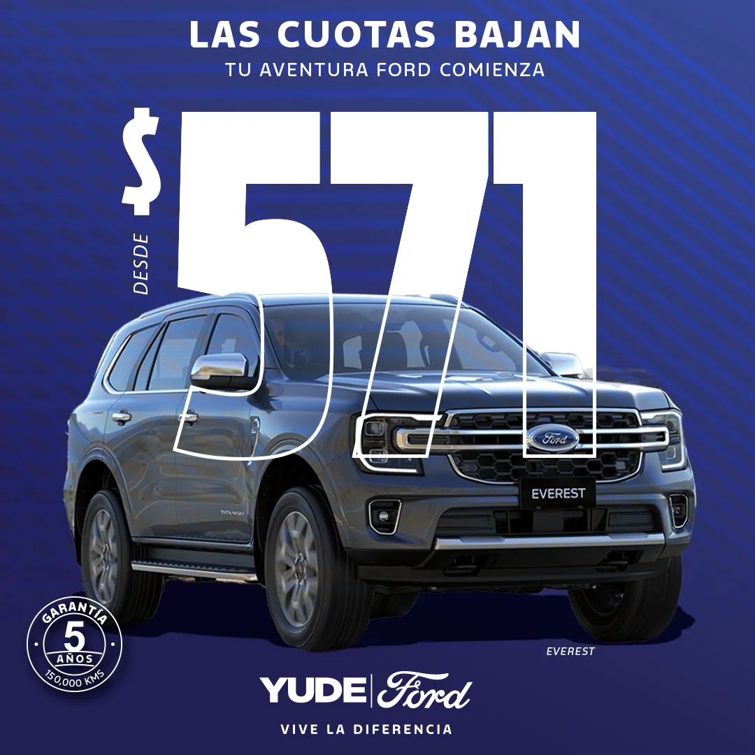 bajan cuotas del Ford Everest en el mes de julio